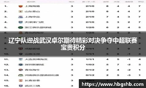辽宁队迎战武汉卓尔期待精彩对决争夺中超联赛宝贵积分